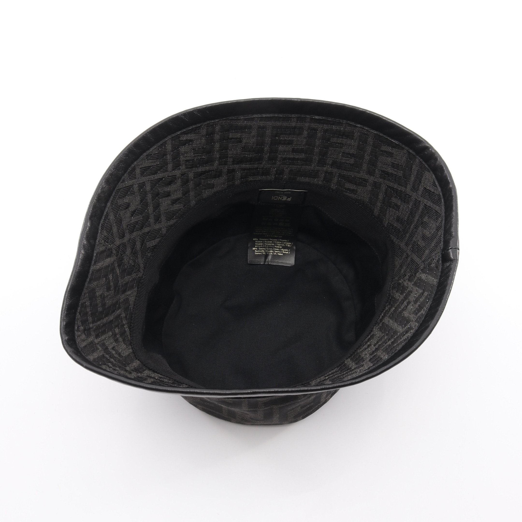 FENDI バケットハット　バケハ　ズッカ　ブラック 中古・古着通販】FENDI (フェンディ) ズッカバケットハット ブラック