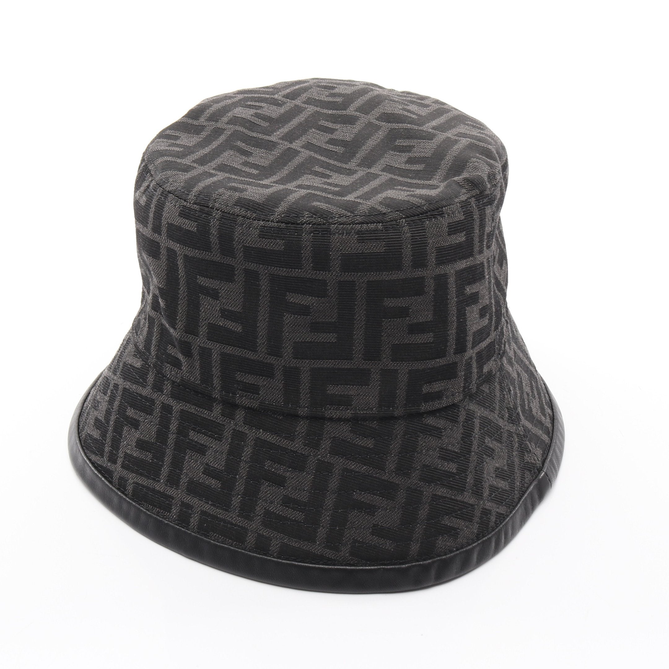 フェンディ ズッカ バケットハット ズッカ バケット ハット レザー ダークグレー フェンディ – RECLO