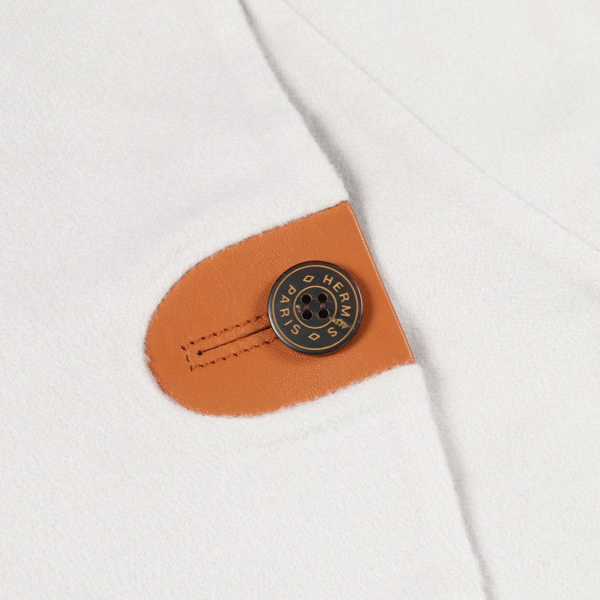 セリエボタン ジャケット カシミヤ ライトグレー エルメス アウター HERMES