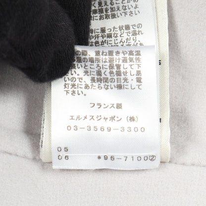 セリエボタン ジャケット カシミヤ ライトグレー エルメス アウター HERMES