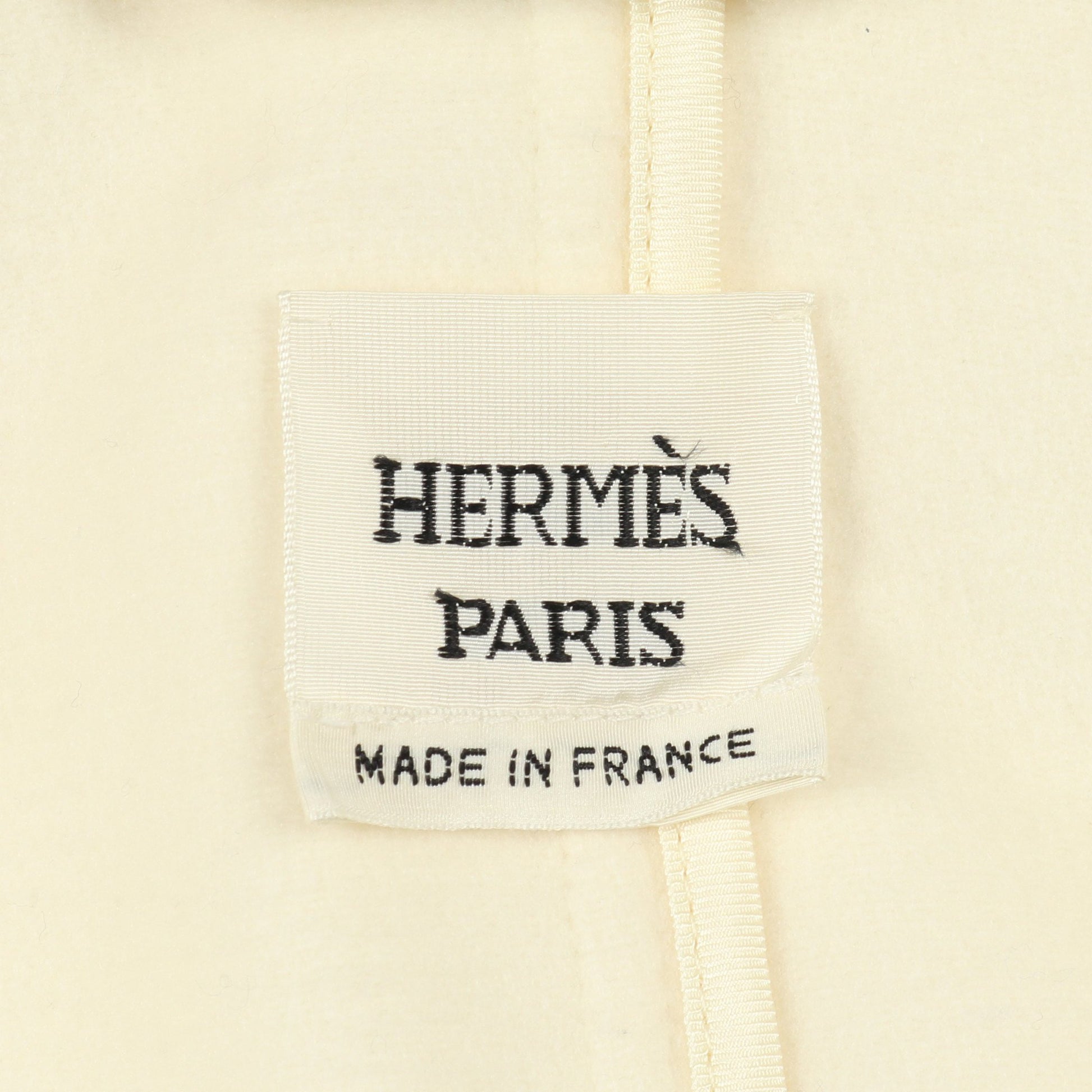 ラップコート フーデッド コート ウール カシミヤ アイボリー ベージュ エルメス アウター HERMES