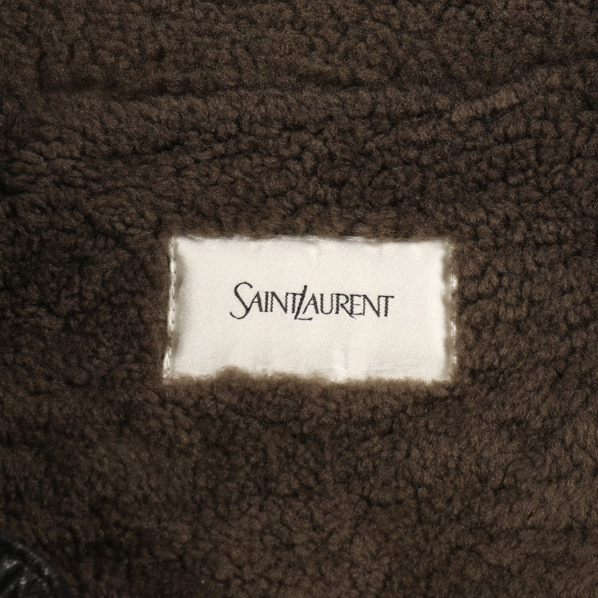 レザージャケット ムートン ブラック カーキグリーン サンローランパリ アウター SAINT LAURENT PARIS