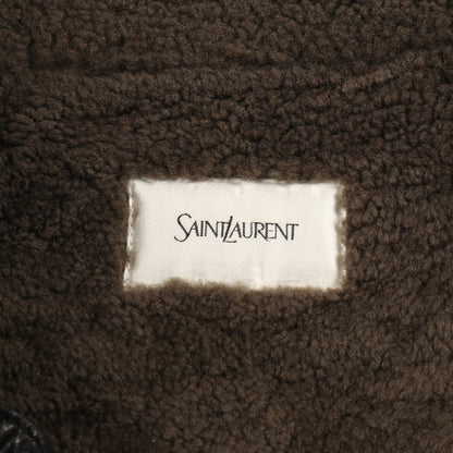 レザージャケット ムートン ブラック カーキグリーン サンローランパリ アウター SAINT LAURENT PARIS