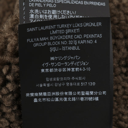 レザージャケット ムートン ブラック カーキグリーン サンローランパリ アウター SAINT LAURENT PARIS