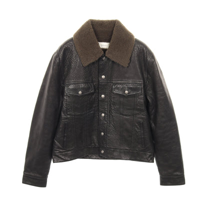 レザージャケット ムートン ブラック カーキグリーン サンローランパリ アウター SAINT LAURENT PARIS