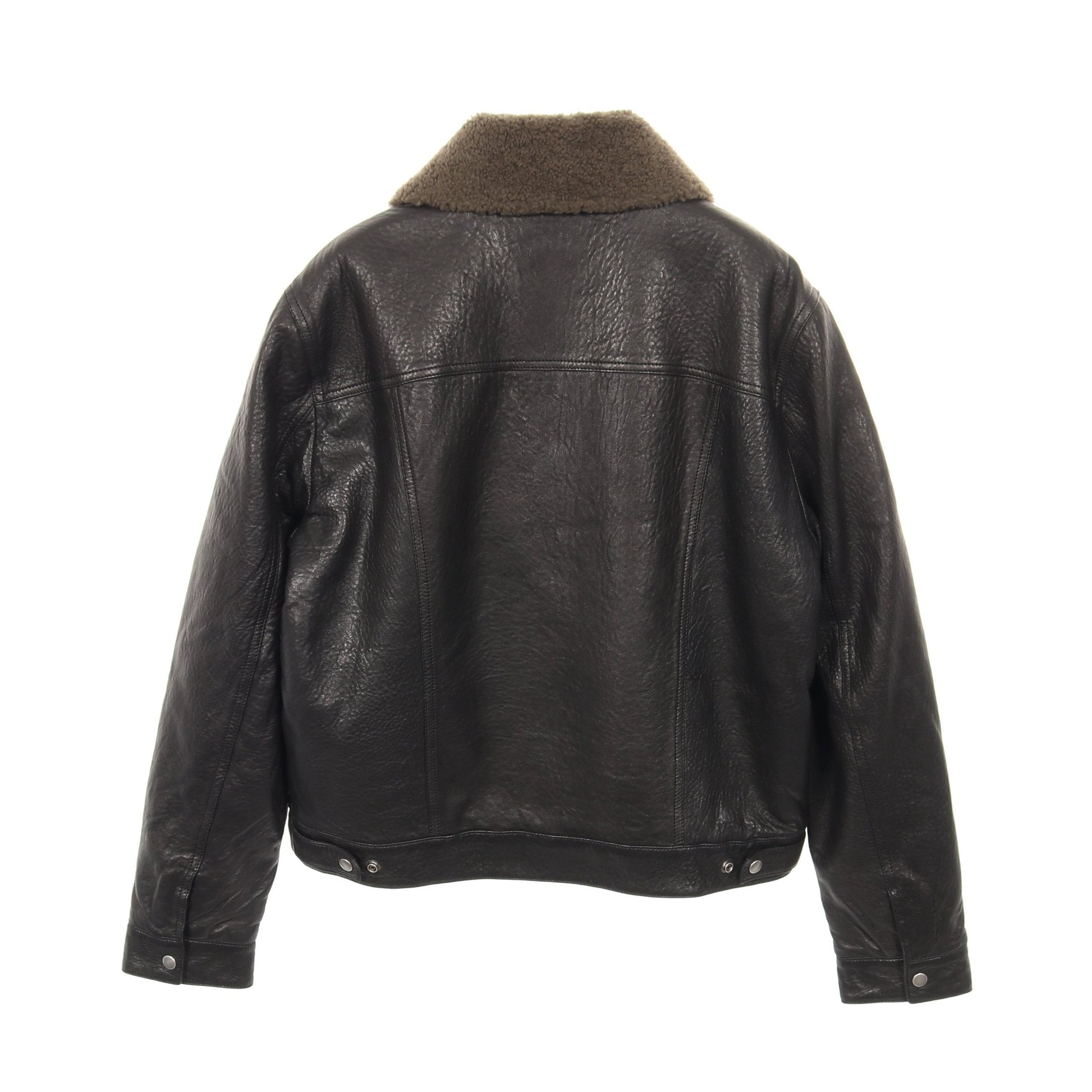 レザージャケット ムートン ブラック カーキグリーン サンローランパリ アウター SAINT LAURENT PARIS