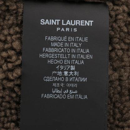 レザージャケット ムートン ブラック カーキグリーン サンローランパリ アウター SAINT LAURENT PARIS