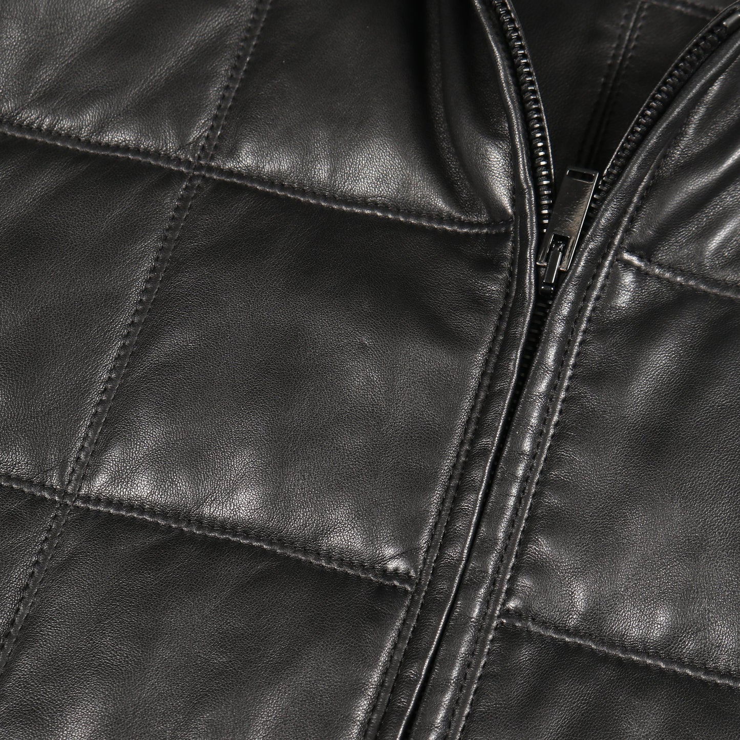 キルティングコート ラムレザー ブラック フード付き 中綿 サンローランパリ アウター SAINT LAURENT PARIS