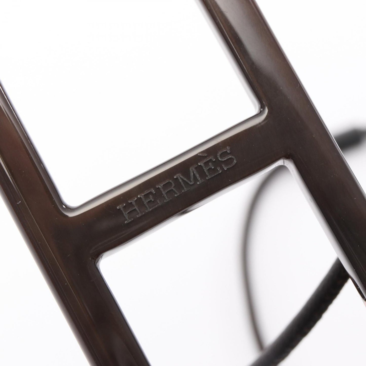 アマール ネックレス バッファローホーン レザー ピンクレッド ブラウン エルメス アクセサリー HERMES