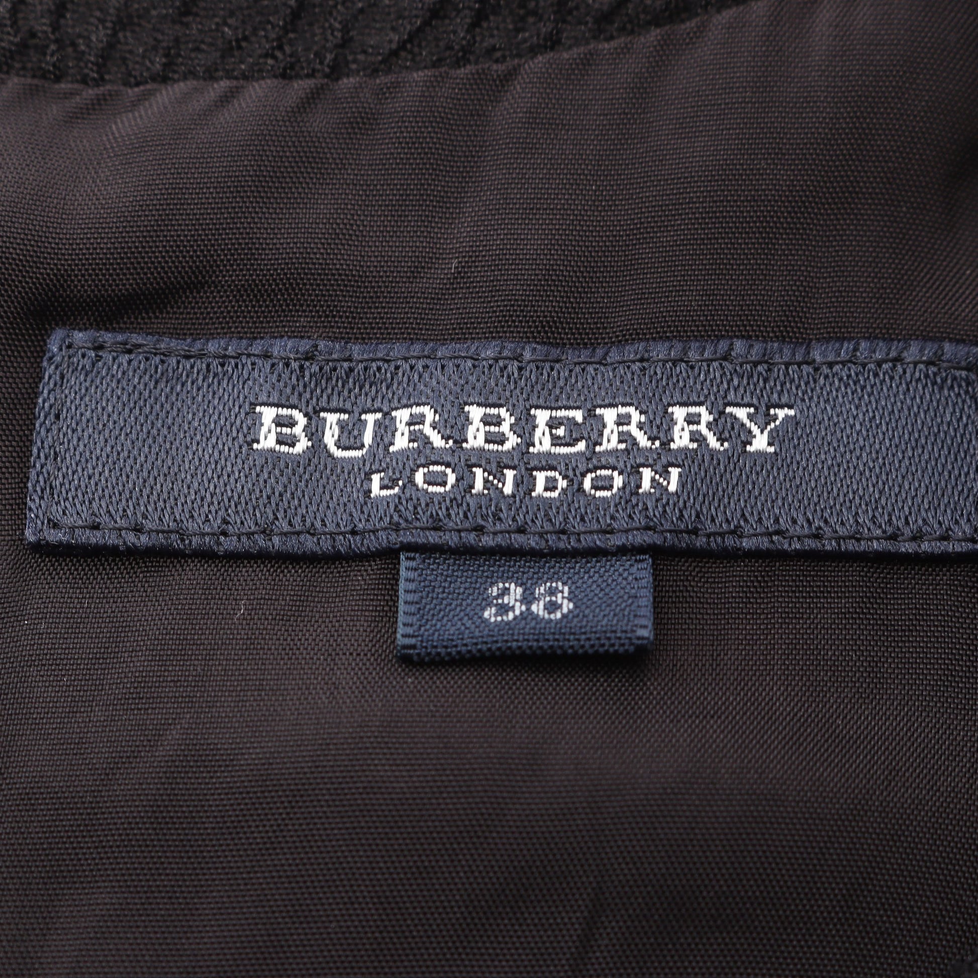 ワンピース 七分袖 ウール レーヨン ブラック バーバリーロンドン ワンピース BURBERRY LONDON