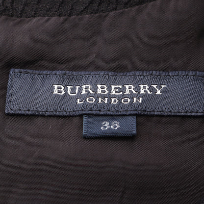 ワンピース 七分袖 ウール レーヨン ブラック バーバリーロンドン ワンピース BURBERRY LONDON