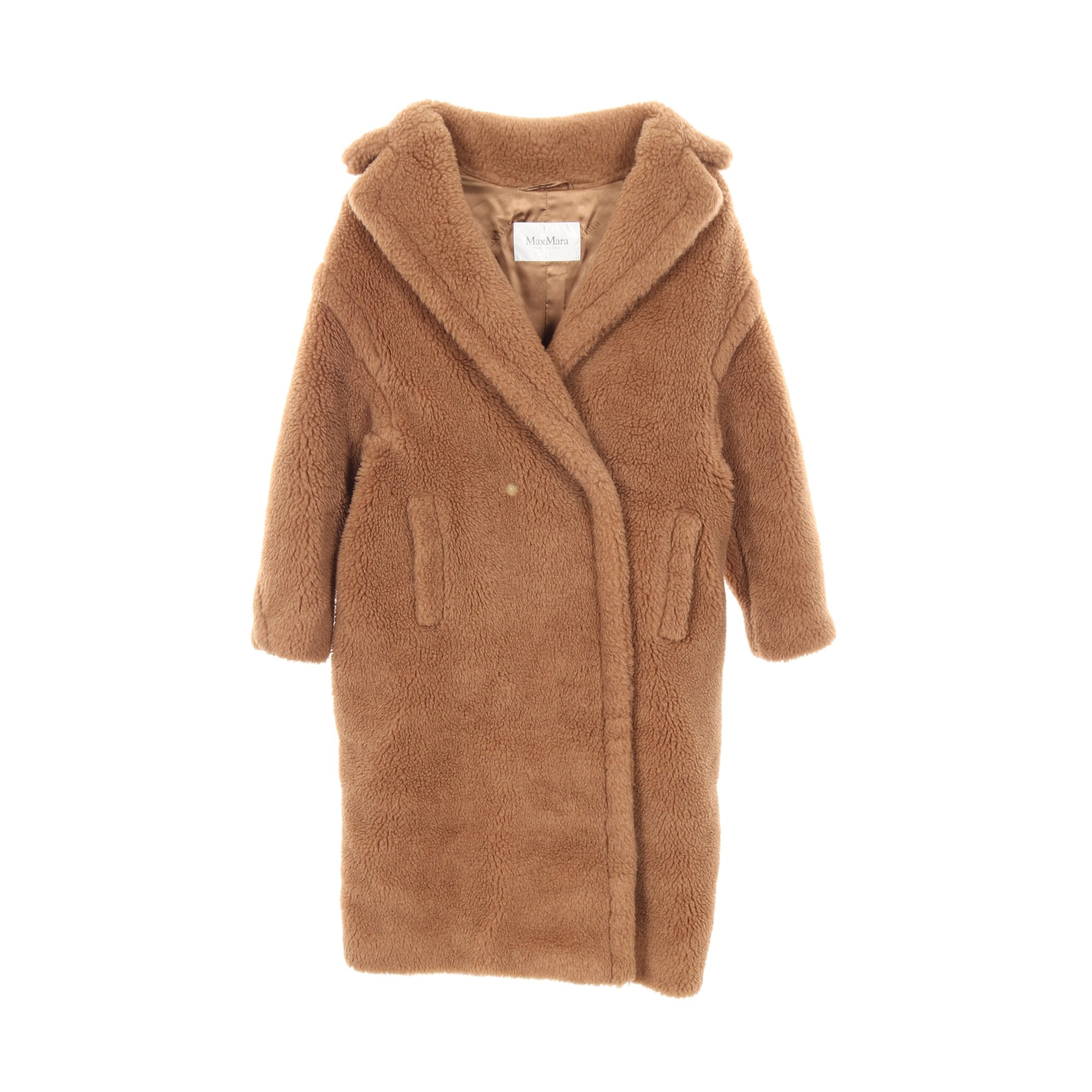 TEDDY テディベア アイコン コート キャメル シルク ライトブラウン