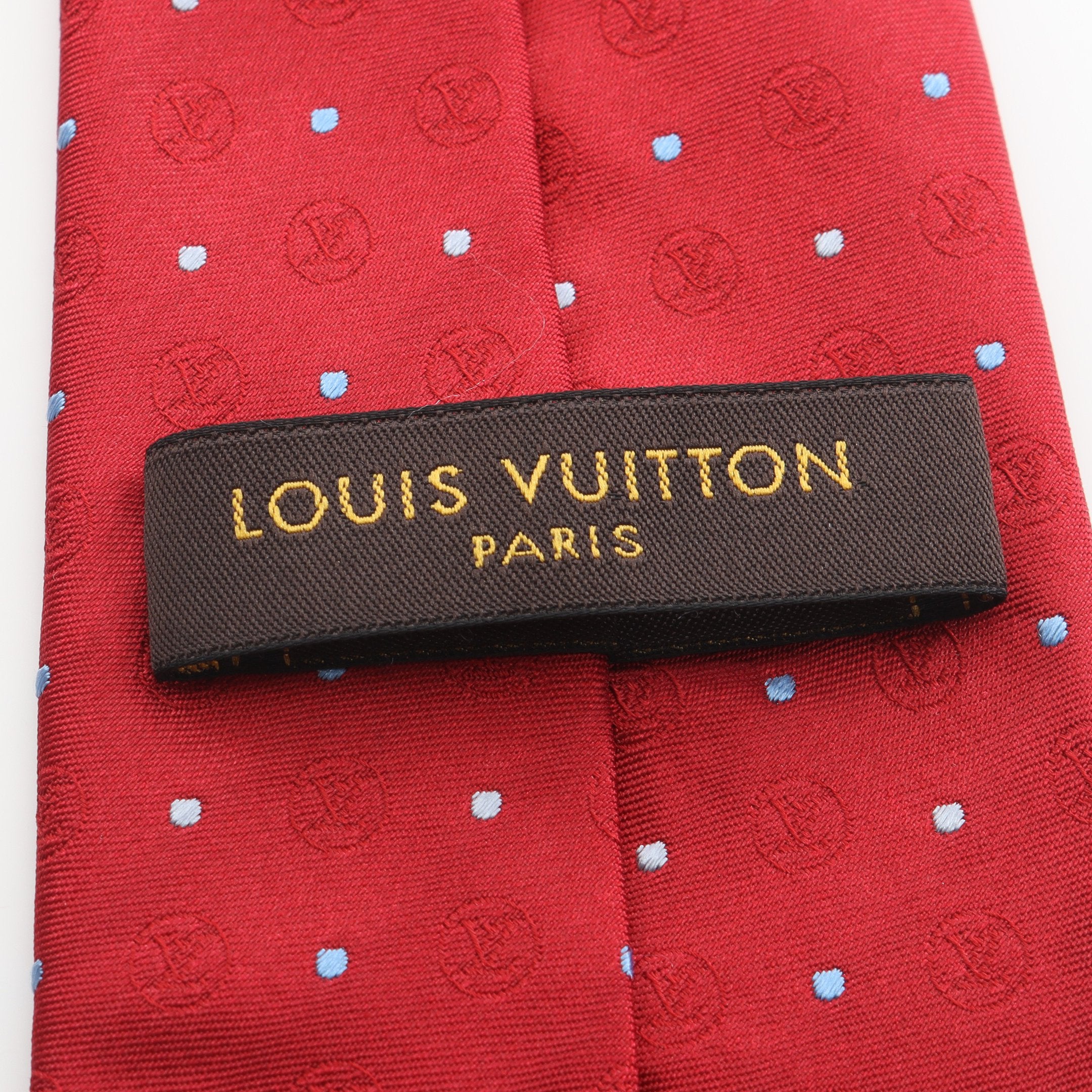 ネクタイ ドット シルク レッド ルイヴィトン – RECLO