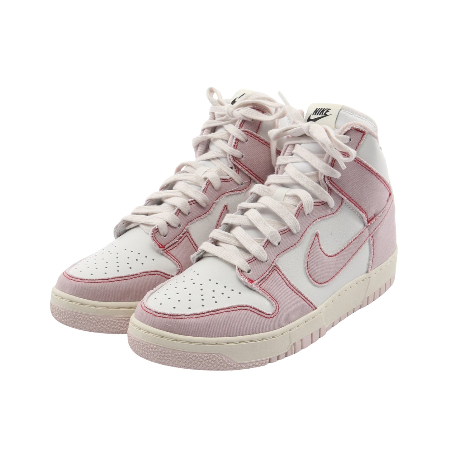 NIKE DUNK HI 1985 ハイカットスニーカー キャンバス レザー ホワイト ピンク ナイキ シューズ NIKE