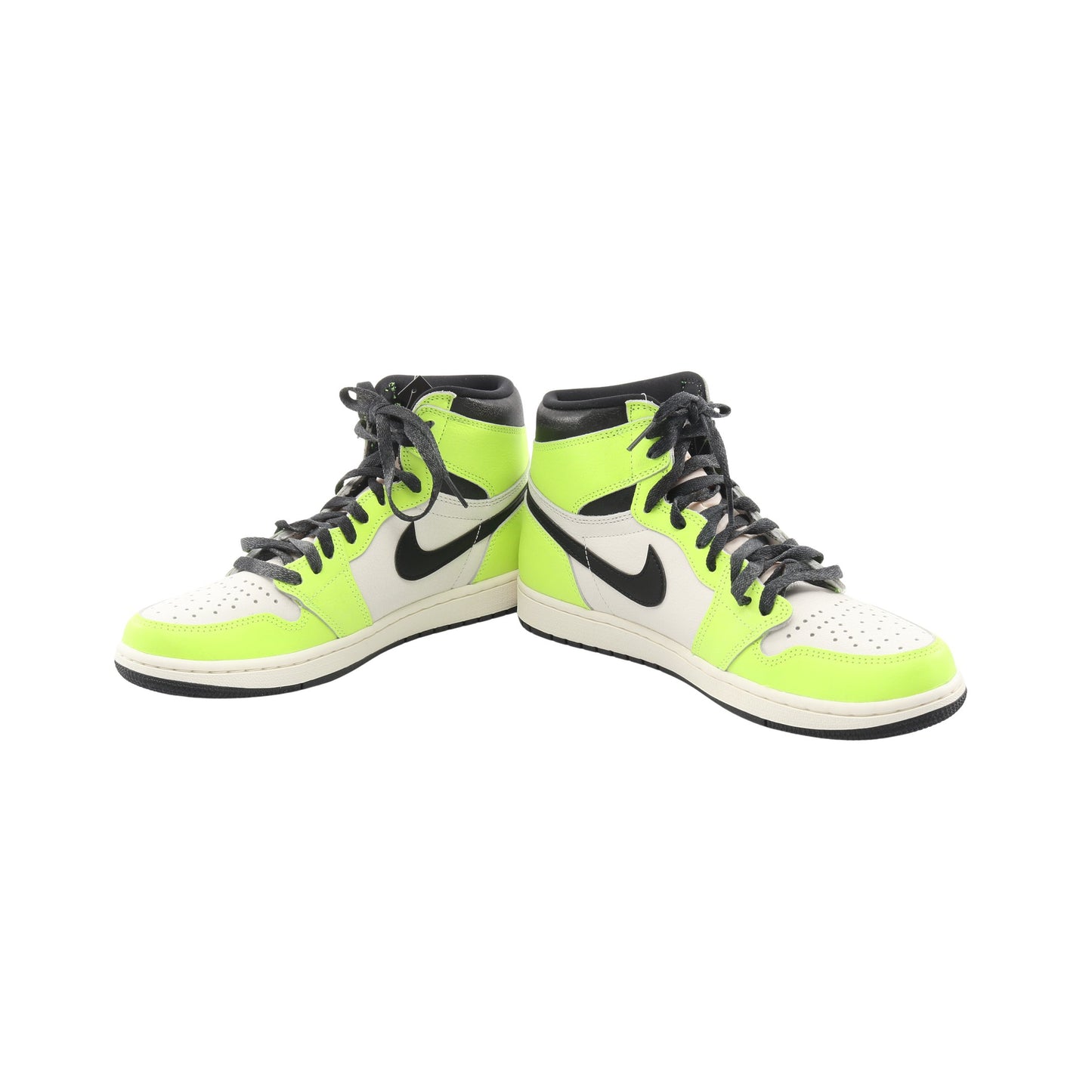 AIR JORDAN 1 RETRO HIGH OG ハイカットスニーカー レザー ホワイト イエローグリーン ブラック ナイキ シューズ NIKE