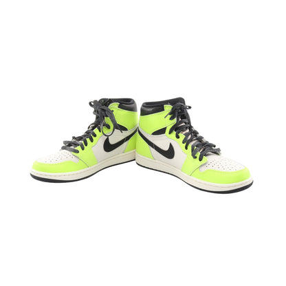AIR JORDAN 1 RETRO HIGH OG ハイカットスニーカー レザー ホワイト イエローグリーン ブラック ナイキ シューズ NIKE