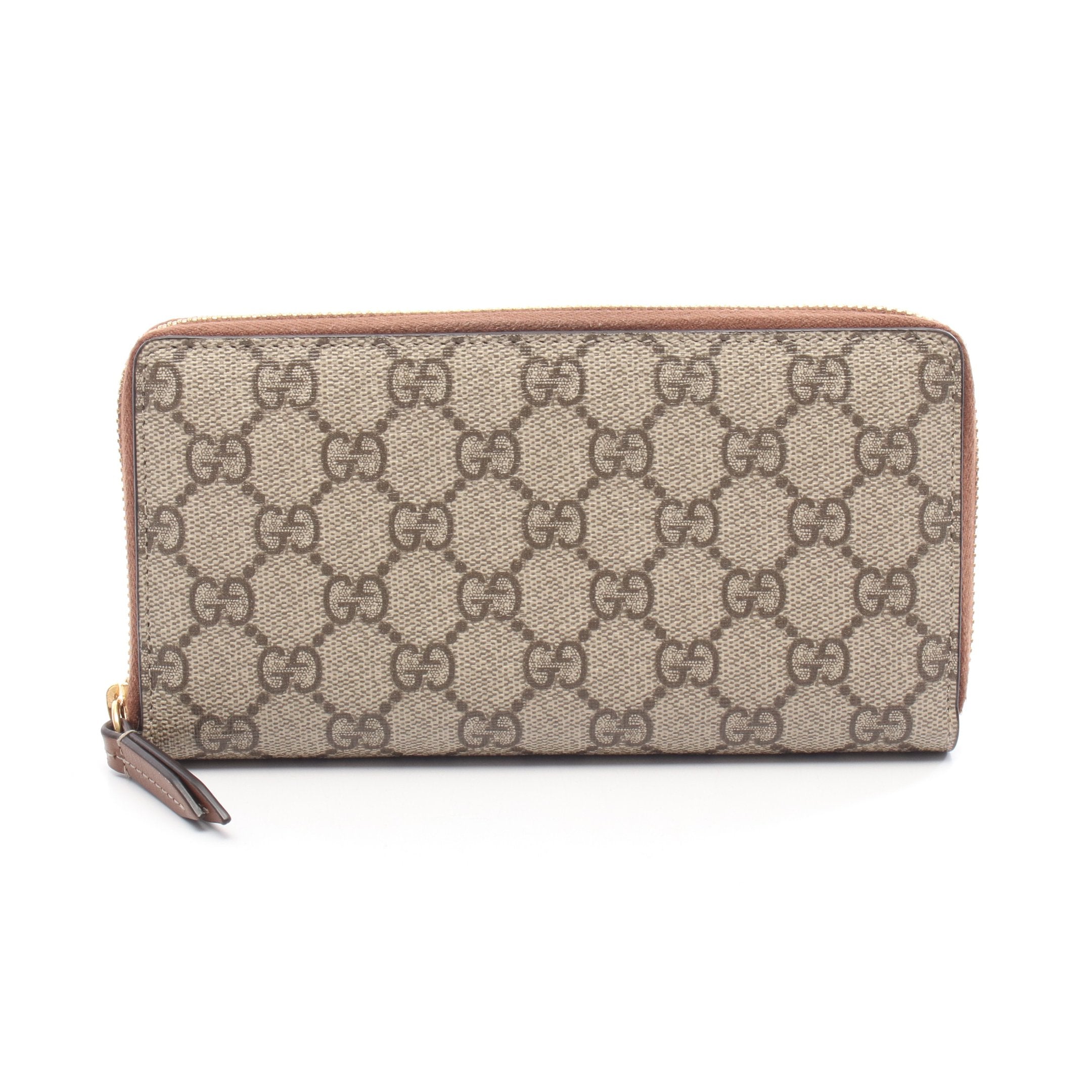 GGスプリーム ラウンドファスナー長財布 PVC ベージュ グッチ – RECLO
