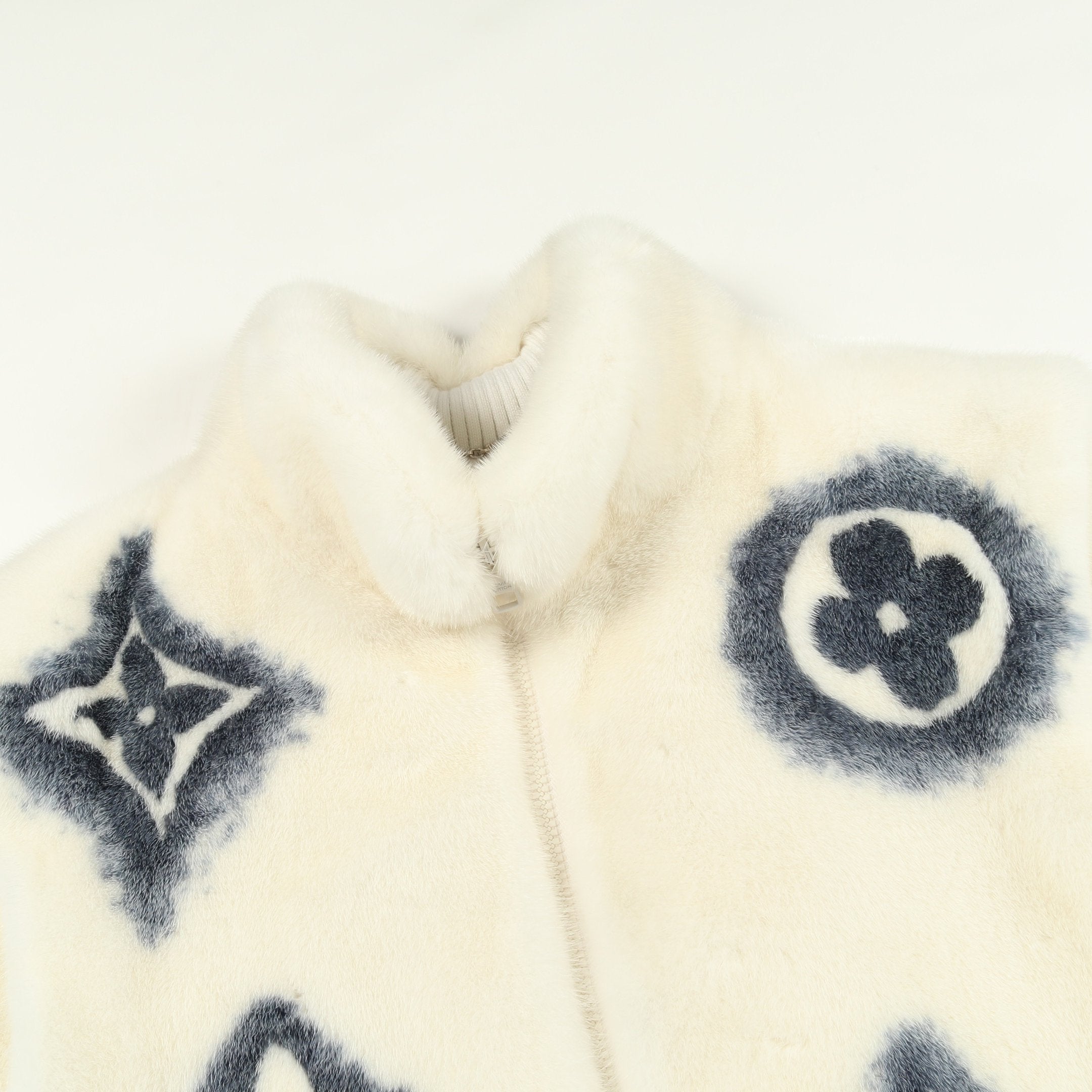 最終価格！ LOUIS VUITTON モノグラム ベスト モノグラム ベスト ミンク ホワイト ブルー ルイヴィトン – RECLO