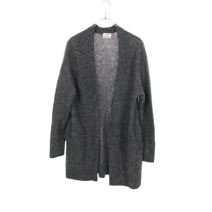 ロング カーディガン モヘヤ ウール グレー アクネストゥディオズ トップス Acne Studios