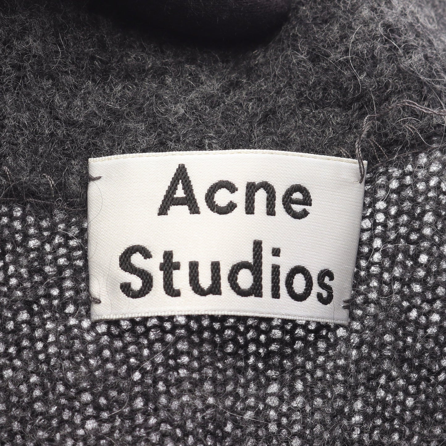 ロング カーディガン モヘヤ ウール グレー アクネストゥディオズ トップス Acne Studios