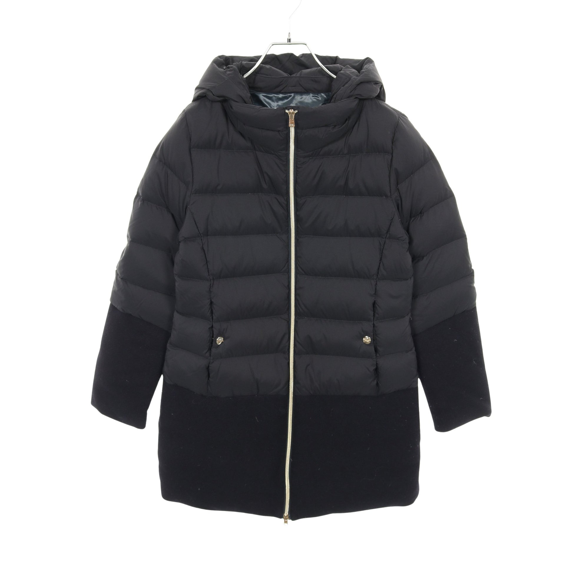 ダウンコート ウール ナイロン ダークネイビー 切替 キッズ ヘルノ アウター HERNO