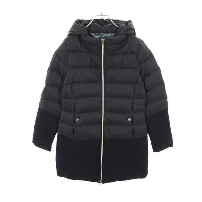 ダウンコート ウール ナイロン ダークネイビー 切替 キッズ ヘルノ アウター HERNO