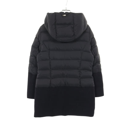 ダウンコート ウール ナイロン ダークネイビー 切替 キッズ ヘルノ アウター HERNO