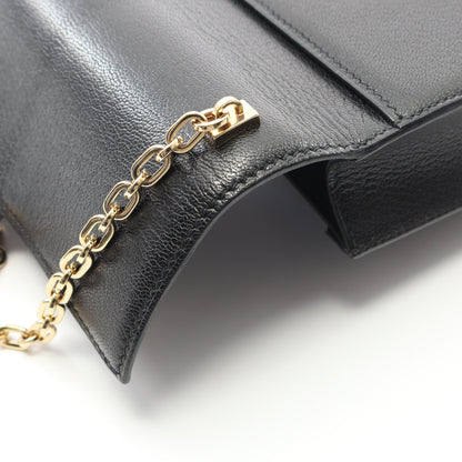 ヴェルー ミニ チェーンショルダーバッグ シェーブル ブラック コンビ金具 D刻印 エルメス バッグ HERMES