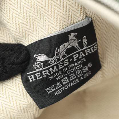ブリッドアブラックPM ハンドバッグ キャンバス ダークグリーン ネイビー マルチカラー シルバー金具 エルメス バッグ HERMES