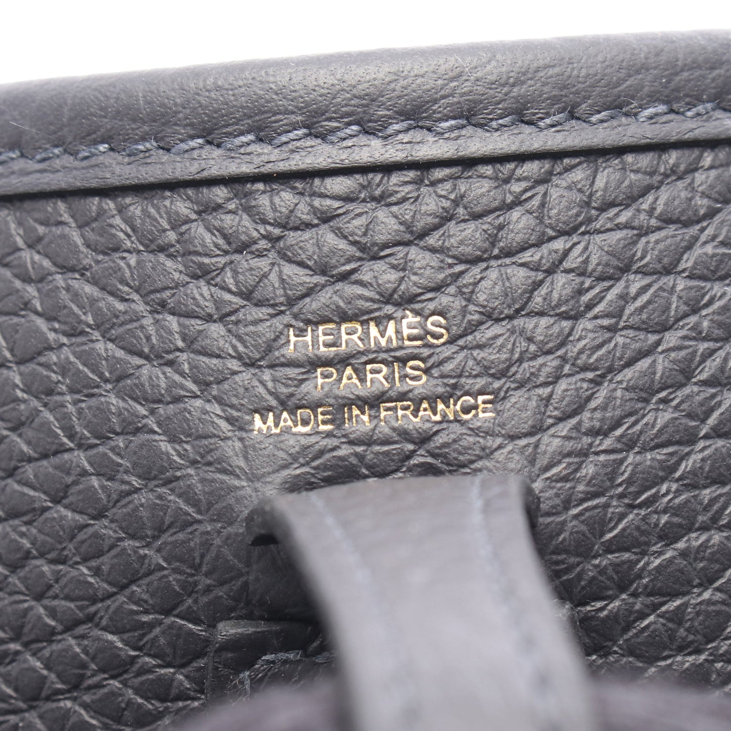 エヴリンTPM キャバン ショルダーバッグ トリヨンクレマンス ダークネイビー ゴールド金具 K刻印 エルメス バッグ HERMES
