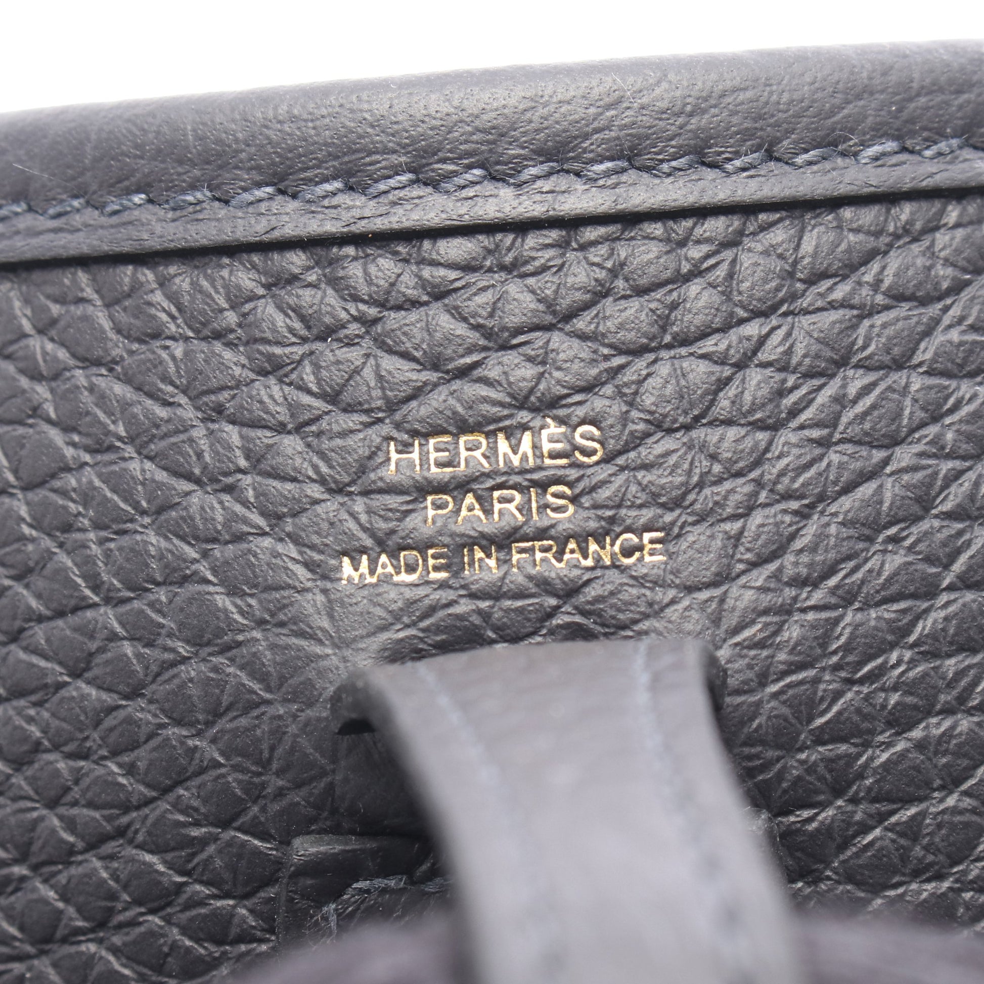 エヴリンTPM キャバン ショルダーバッグ トリヨンクレマンス ダークネイビー ゴールド金具 K刻印 エルメス バッグ HERMES