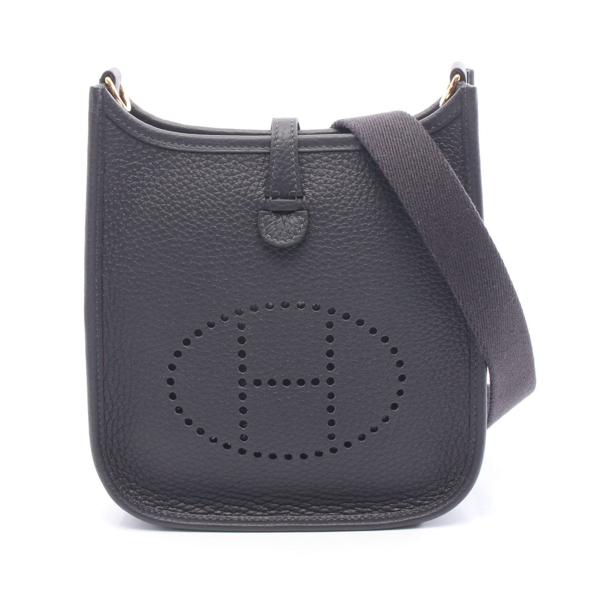 エヴリンTPM キャバン ショルダーバッグ トリヨンクレマンス ダークネイビー ゴールド金具 K刻印 エルメス バッグ HERMES