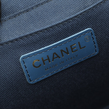 ココマーク バニティバッグ チェーンショルダーバッグ デニム ブルー ゴールド金具 2WAY シャネル バッグ CHANEL
