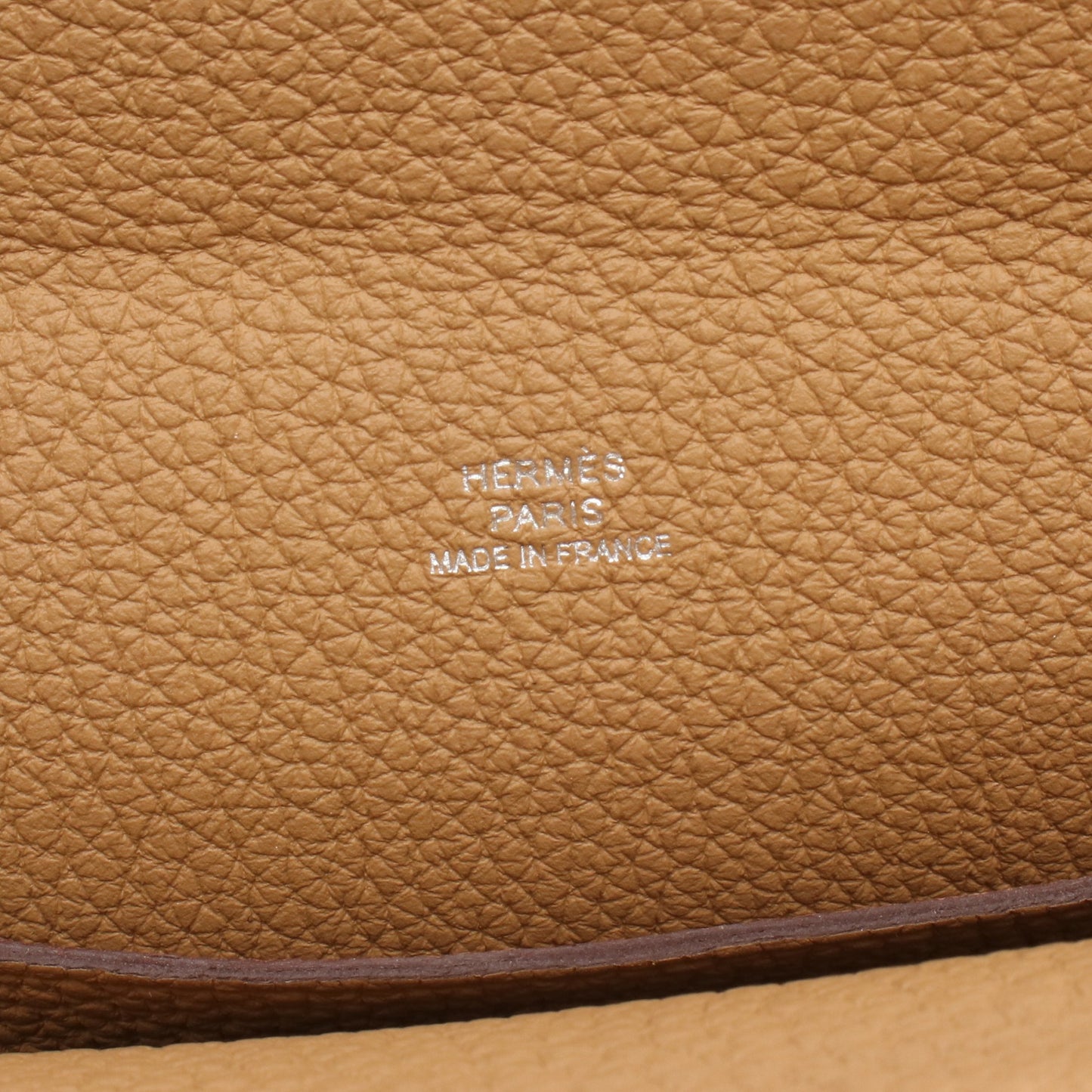 ヴィド ポッシュ ビスキュイ ショルダーバッグ トゴ ライトブラウン シルバー金具 B刻印 エルメス バッグ HERMES
