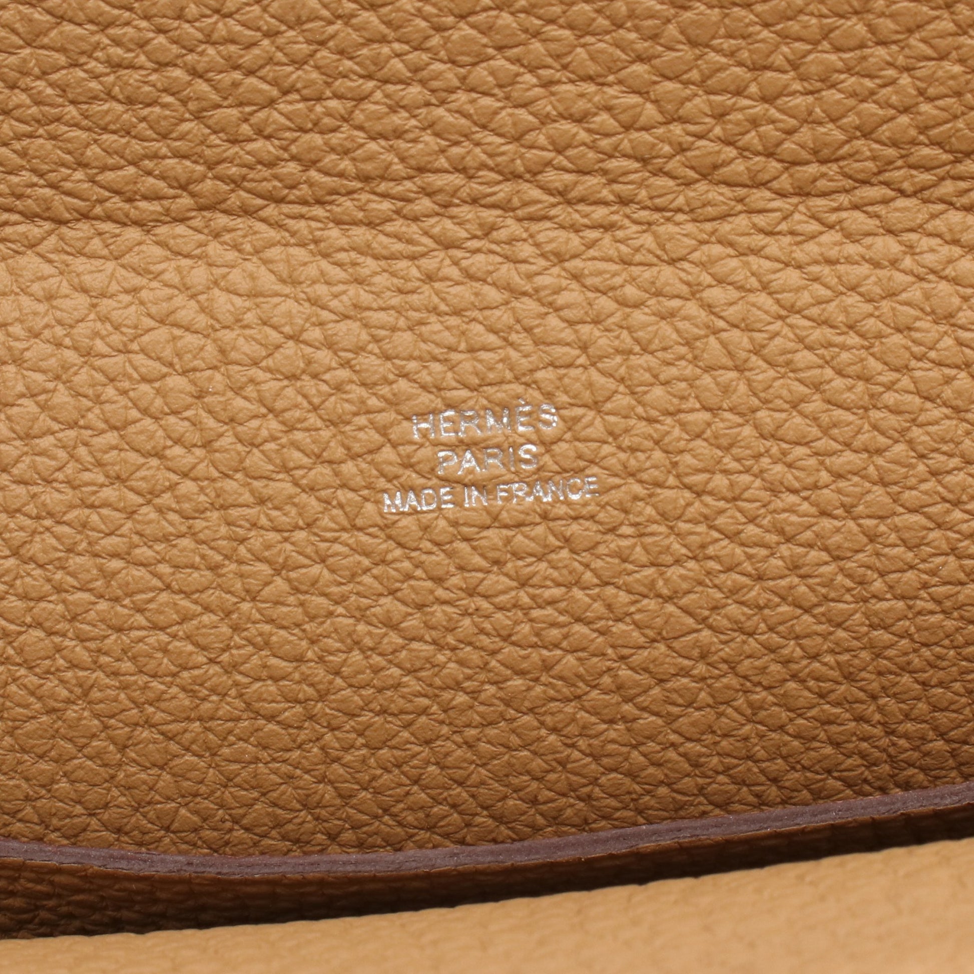 ヴィド ポッシュ ビスキュイ ショルダーバッグ トゴ ライトブラウン シルバー金具 B刻印 エルメス バッグ HERMES