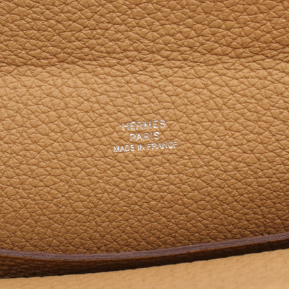 ヴィド ポッシュ ビスキュイ ショルダーバッグ トゴ ライトブラウン シルバー金具 B刻印 エルメス バッグ HERMES