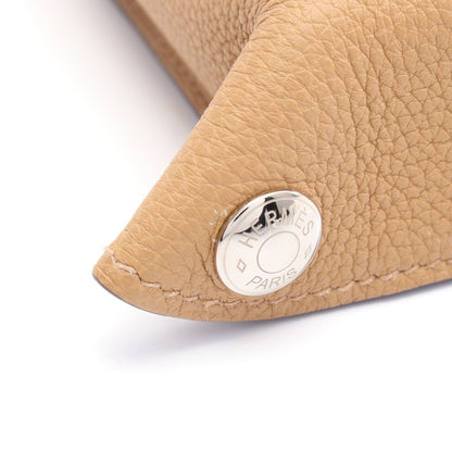 ヴィド ポッシュ ビスキュイ ショルダーバッグ トゴ ライトブラウン シルバー金具 B刻印 エルメス バッグ HERMES