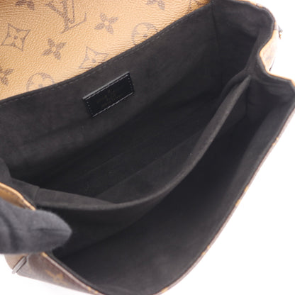 ポシェット メティス MM モノグラムリバース ハンドバッグ PVC レザー ブラウン ブラック 2WAY ルイヴィトン バッグ LOUIS VUITTON