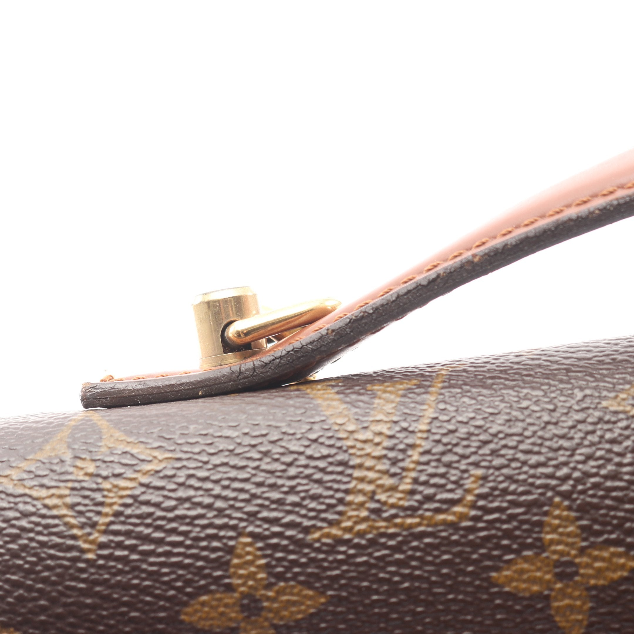 モンソー モノグラム ハンドバッグ PVC レザー ブラウン 2WAY ルイ