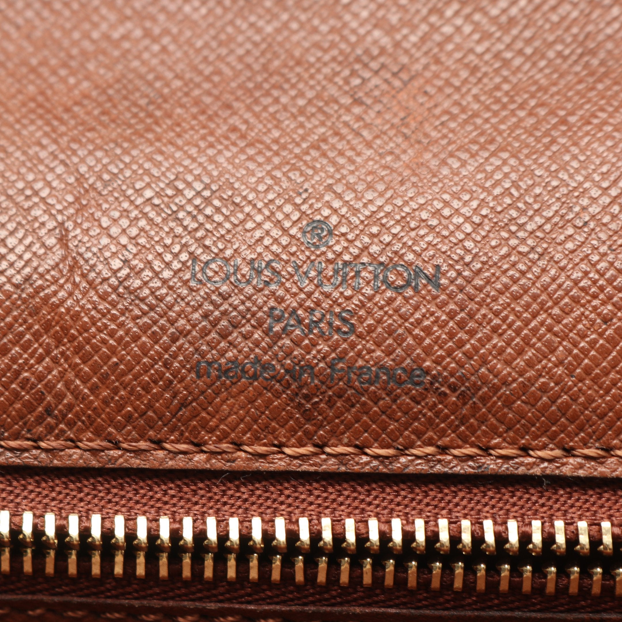 モンソー モノグラム ハンドバッグ PVC レザー ブラウン 2WAY ルイ