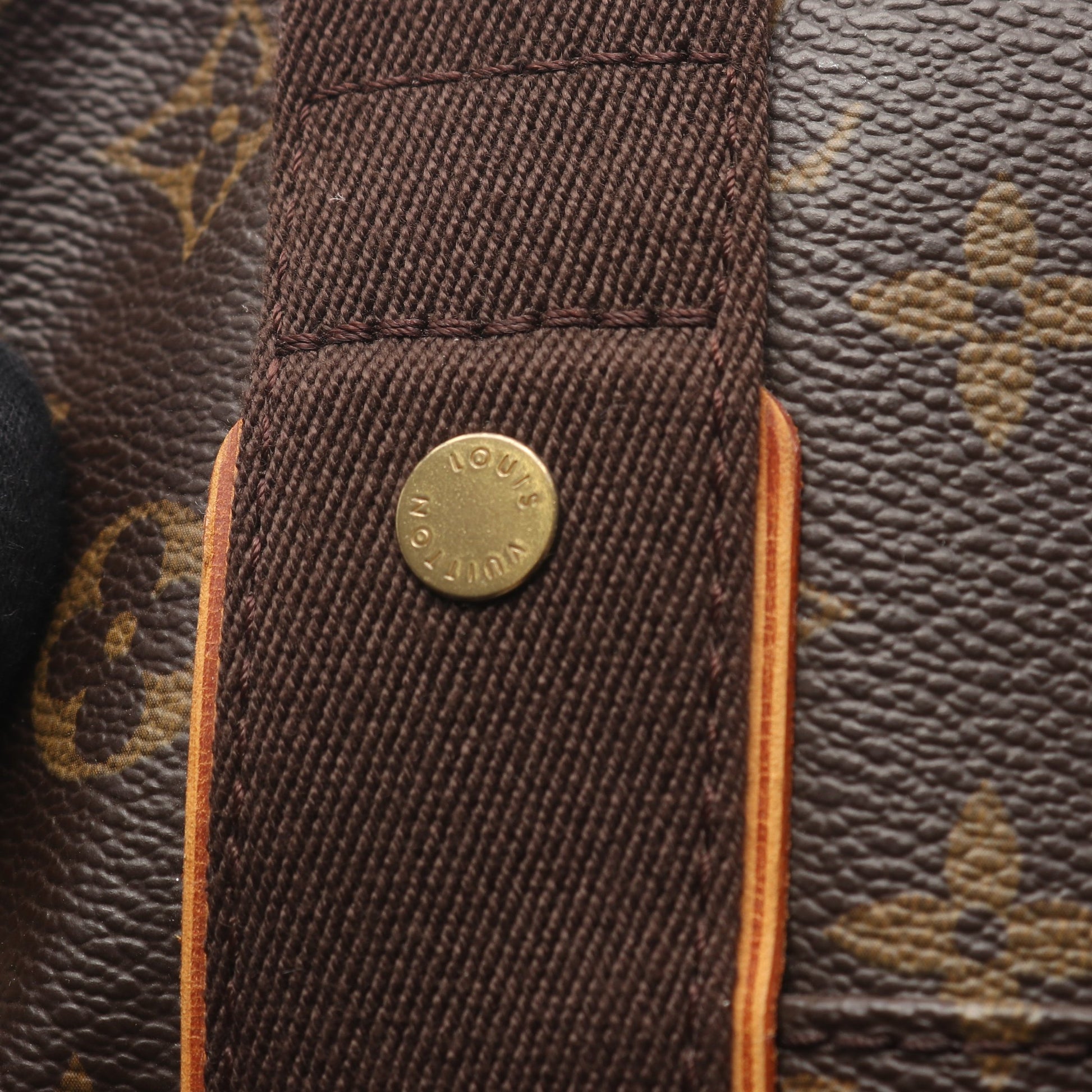 カバ ボブール モノグラム ショルダーバッグ トートバッグ PVC レザー ブラウン ルイヴィトン バッグ LOUIS VUITTON