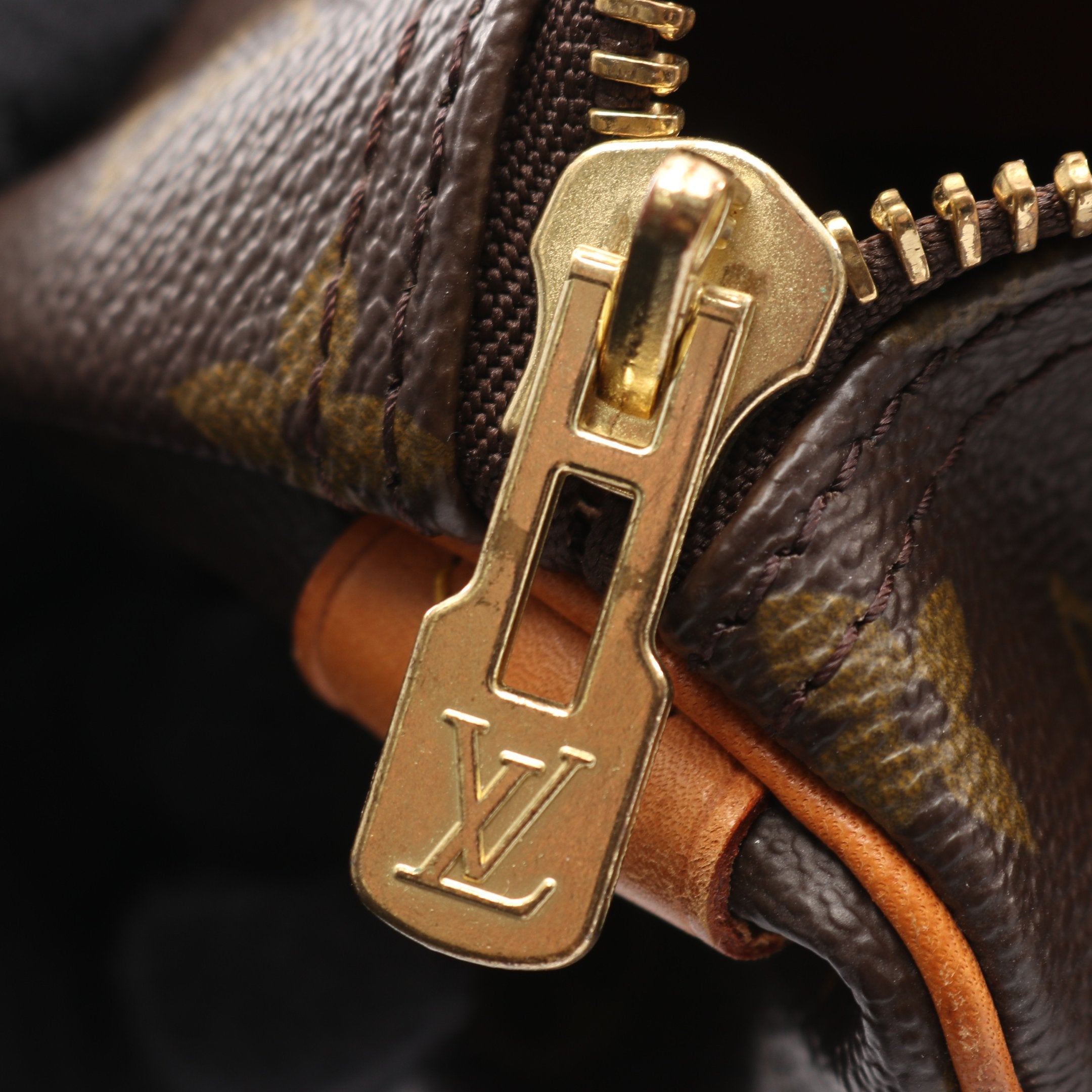 キーポル60 モノグラム ボストンバッグ PVC レザー ブラウン ルイ