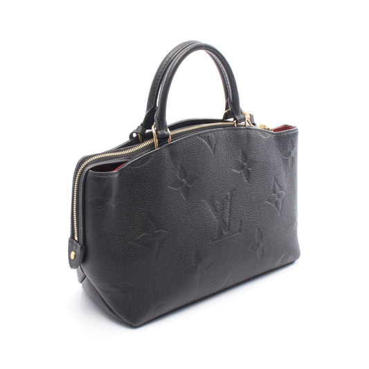 グラン パレMM モノグラムアンプラント ハンドバッグ レザー ブラック 2WAY ルイヴィトン