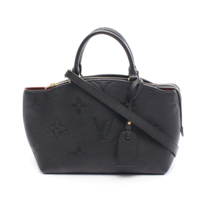 グラン パレMM モノグラムアンプラント ハンドバッグ レザー ブラック 2WAY ルイヴィトン バッグ LOUIS VUITTON