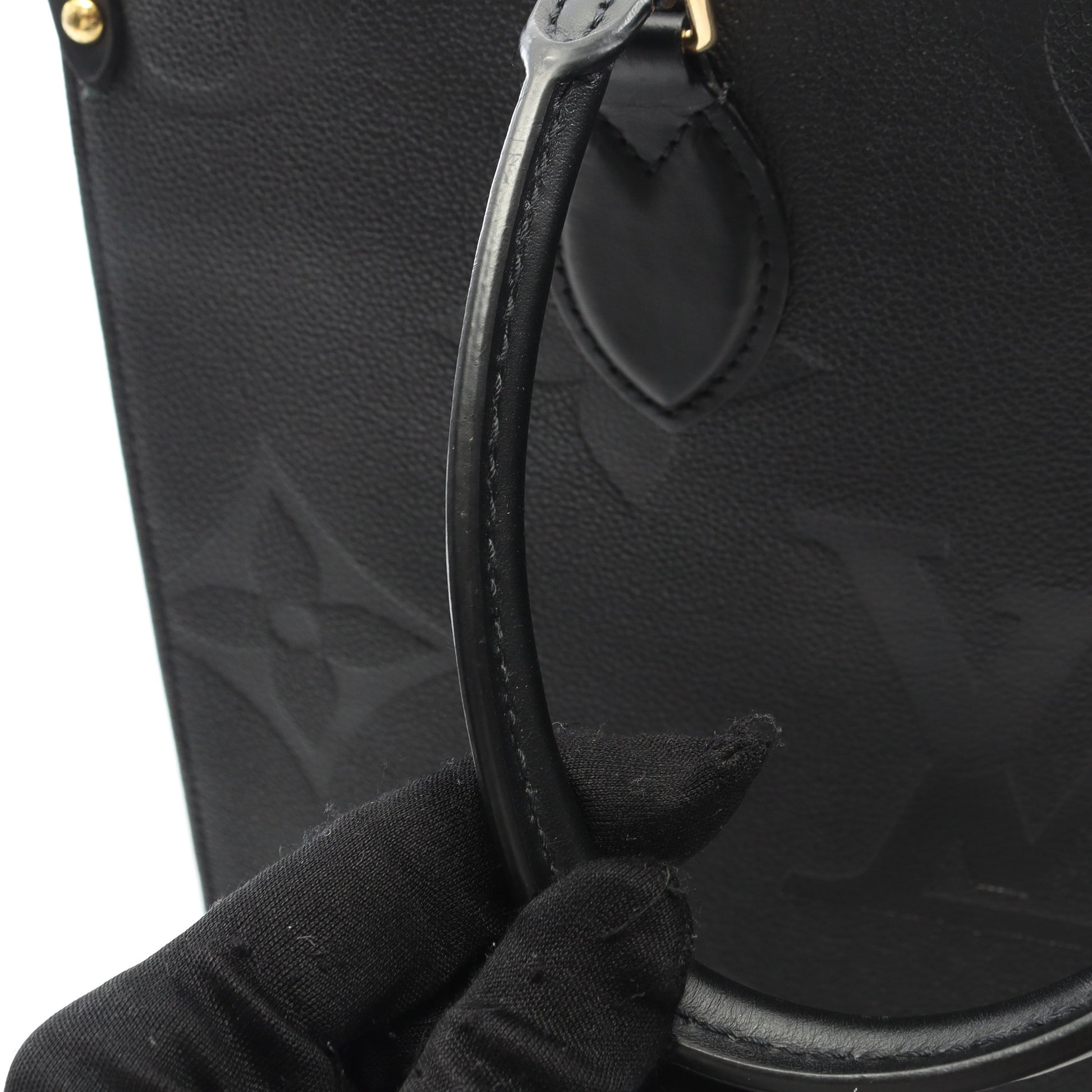オンザゴーMM モノグラムアンプラント ノワール ショルダーバッグ トートバッグ レザー ブラック 2WAY ルイヴィトン バッグ LOUIS VUITTON