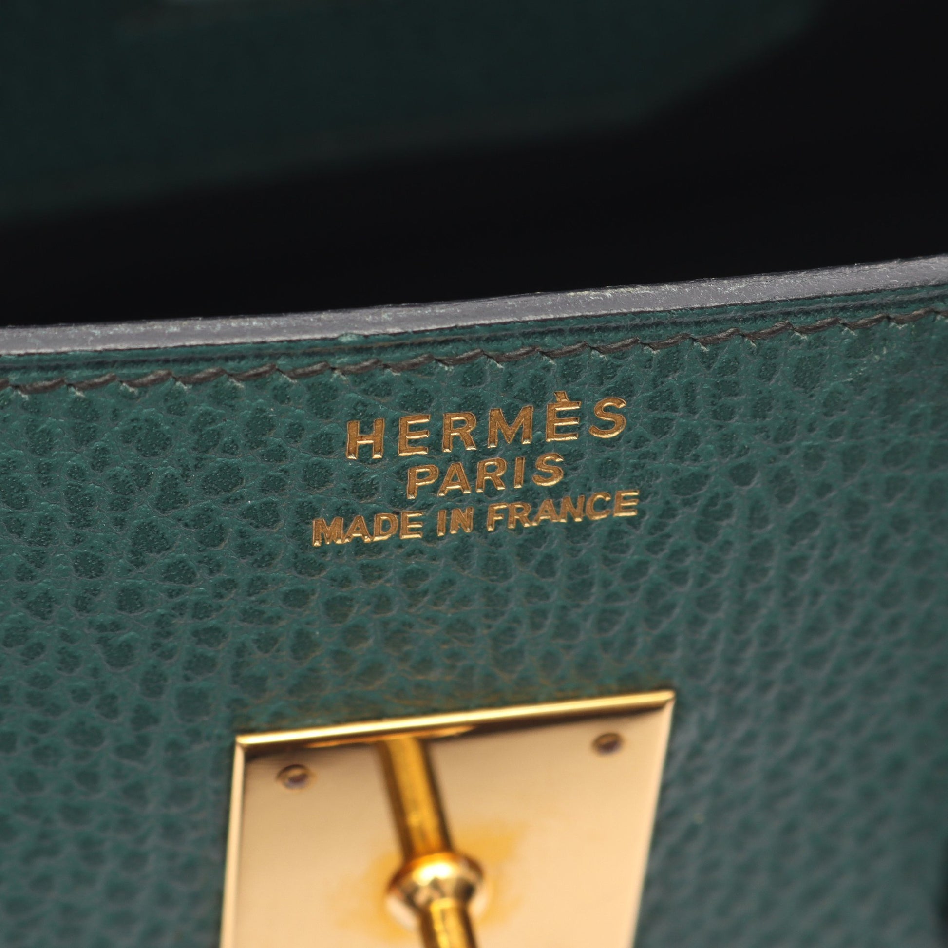 バーキン35 ヴェールヴェンガル ハンドバッグ アルデンヌ グリーン ゴールド金具 ○X刻印 エルメス バッグ HERMES