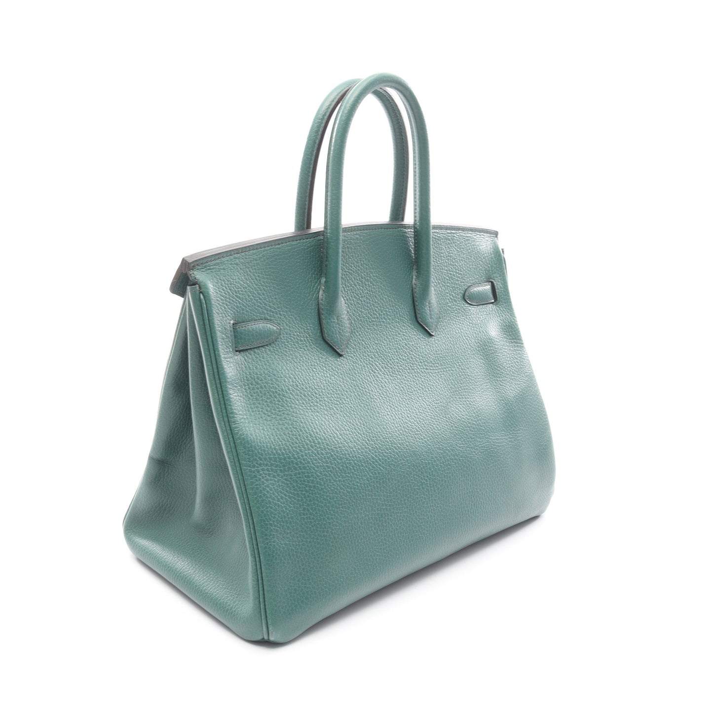 バーキン35 ヴェールヴェンガル ハンドバッグ アルデンヌ グリーン ゴールド金具 ○X刻印 エルメス バッグ HERMES