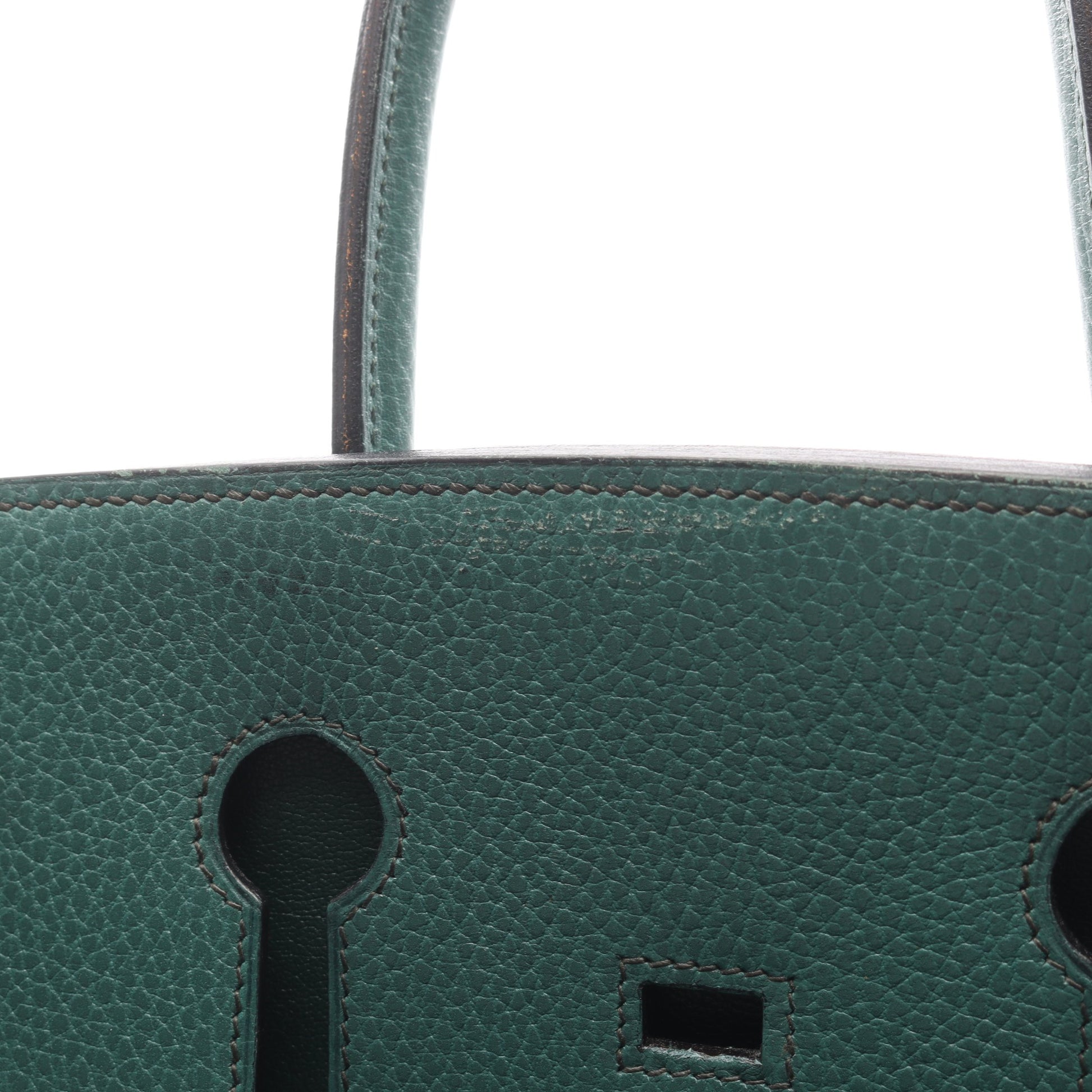 バーキン35 ヴェールヴェンガル ハンドバッグ アルデンヌ グリーン ゴールド金具 ○X刻印 エルメス バッグ HERMES