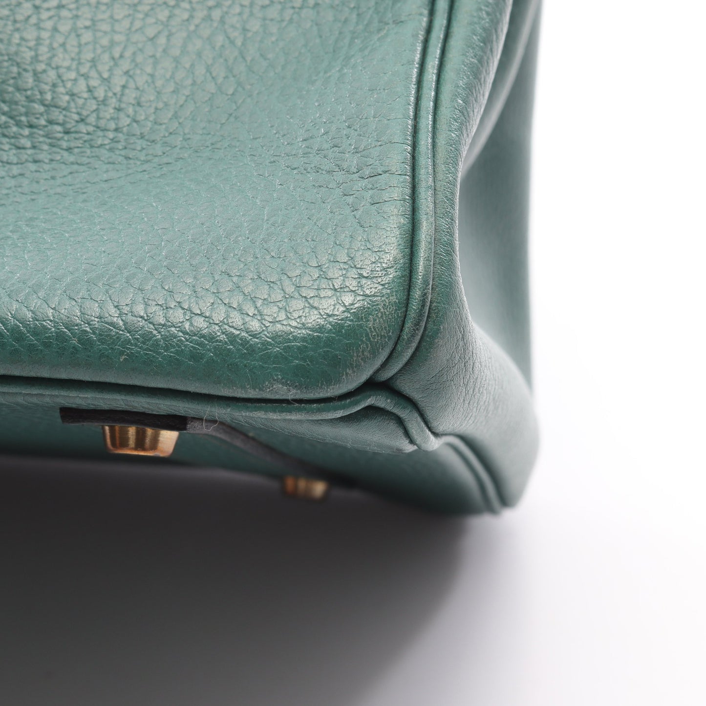バーキン35 ヴェールヴェンガル ハンドバッグ アルデンヌ グリーン ゴールド金具 ○X刻印 エルメス バッグ HERMES