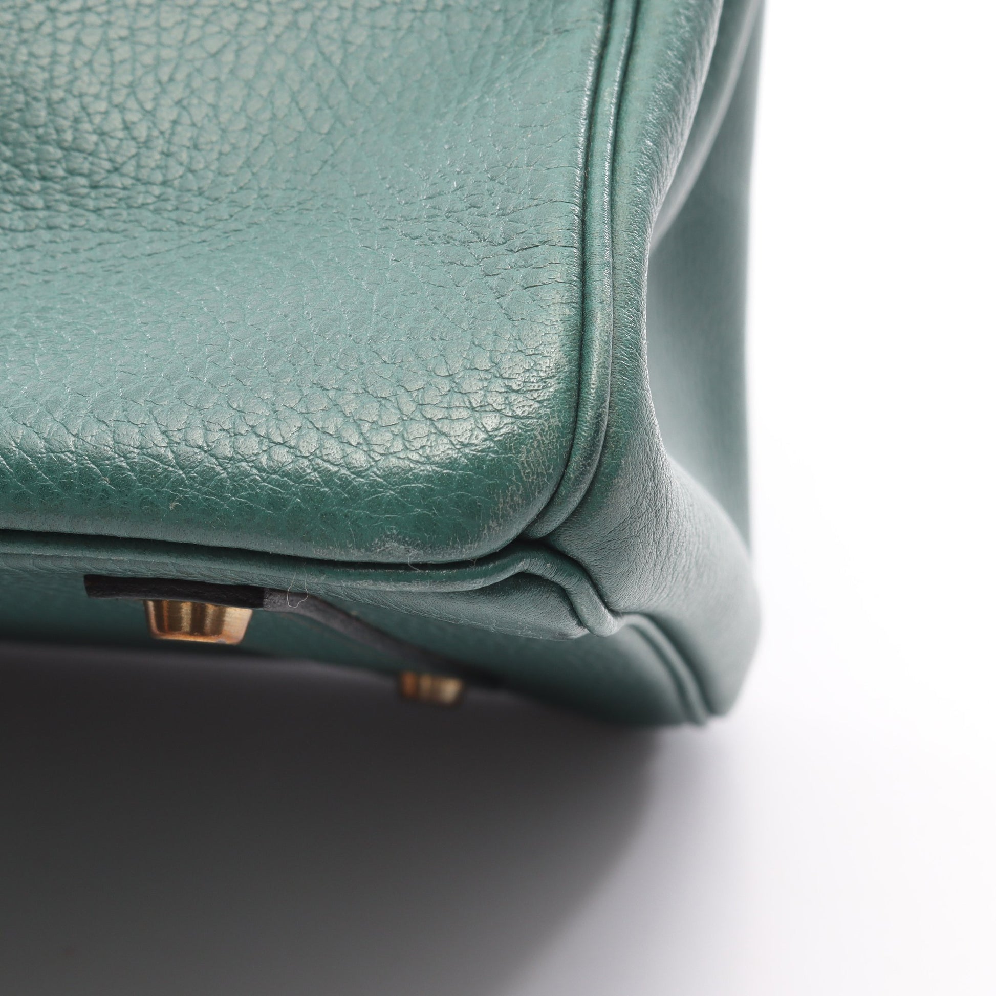 バーキン35 ヴェールヴェンガル ハンドバッグ アルデンヌ グリーン ゴールド金具 ○X刻印 エルメス バッグ HERMES